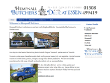 Tablet Screenshot of hempnall-butchers.co.uk